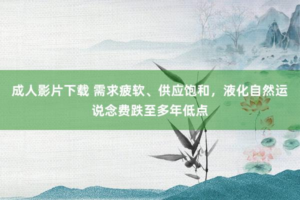 成人影片下载 需求疲软、供应饱和，液化自然运说念费跌至多年低点